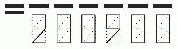 Пример заполнения индекса 200900