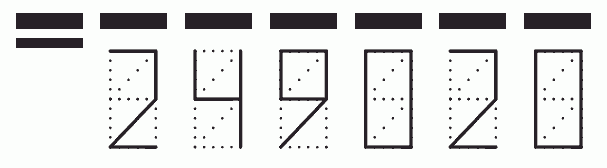 Пример заполнения индекса 249020