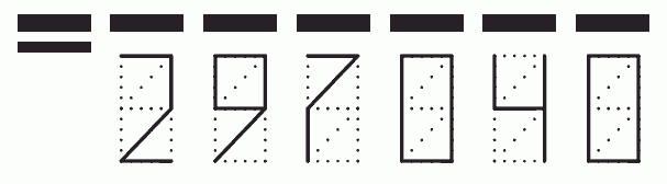 Пример заполнения индекса 297040