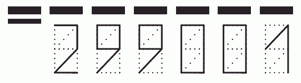 Пример заполнения индекса 299001