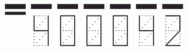 Пример заполнения индекса 400042