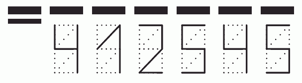 Пример заполнения индекса 412545