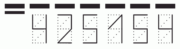 Пример заполнения индекса 425154