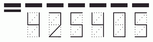 Пример заполнения индекса 425405