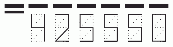 Пример заполнения индекса 425550