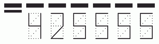 Пример заполнения индекса 425555