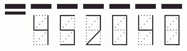 Пример заполнения индекса 452040