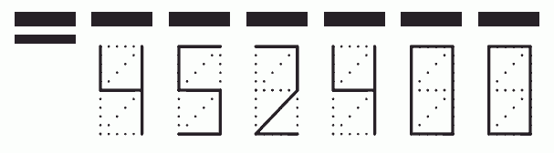 Пример заполнения индекса 452400