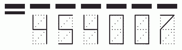 Пример заполнения индекса 454007