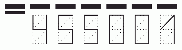 Пример заполнения индекса 455001
