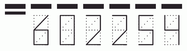 Пример заполнения индекса 602254