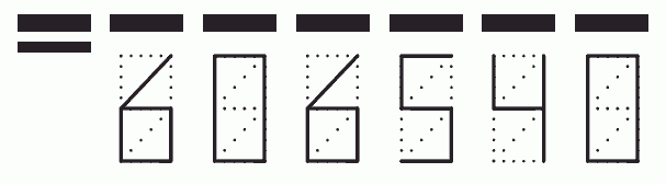 Пример заполнения индекса 606540