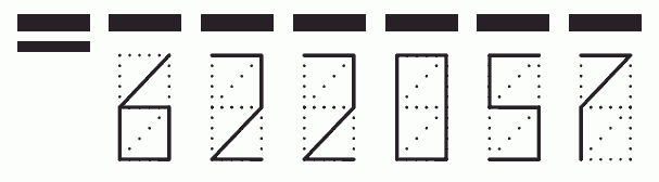 Пример заполнения индекса 622057