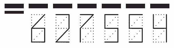 Пример заполнения индекса 627554