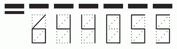 Пример заполнения индекса 644055