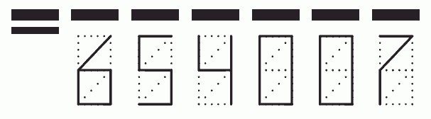 Пример заполнения индекса 654007