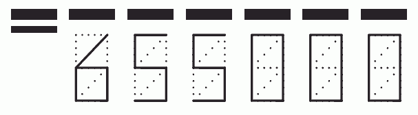 Пример заполнения индекса 655000