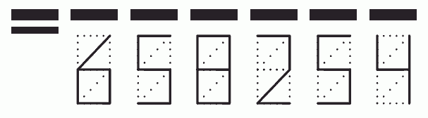 Пример заполнения индекса 658254