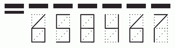 Пример заполнения индекса 658467