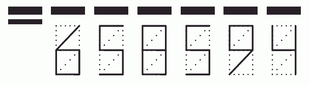 Пример заполнения индекса 658594