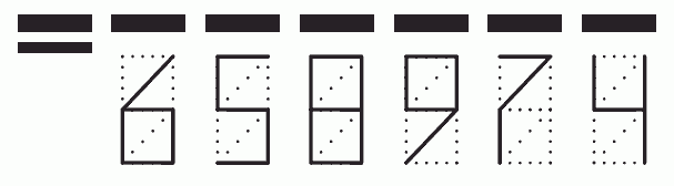 Пример заполнения индекса 658974