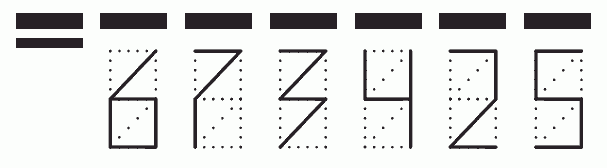 Пример заполнения индекса 673425