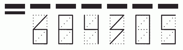 Пример заполнения индекса 684305